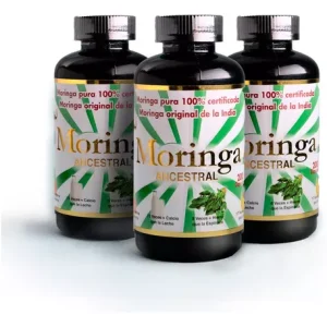 3x Moringa Ancestral Oleifeira 200 Cápsulas C/u Tamaño Xl.