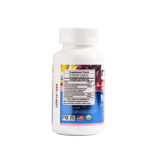 Suplemento Nad + Resveratrol 90 Cápsulas - Imagen 2